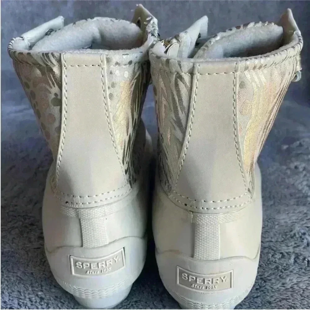Sperry Syren Gulf Duck Boot in Ivory Size 7 NIB